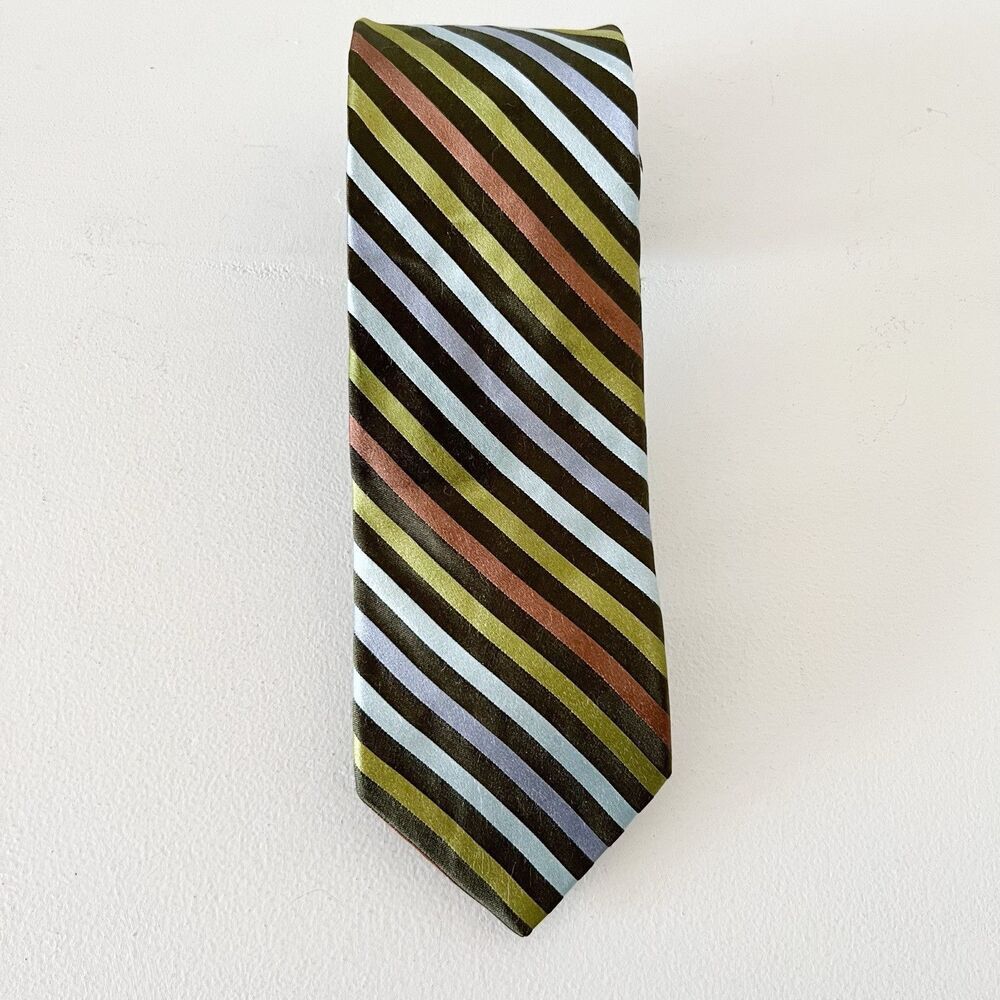 Ted Baker London Silk Neck Tie Mens Multicolor Stripe